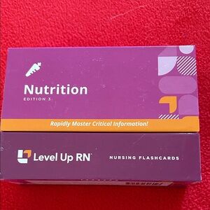 Level Up RN Nutrition Flashcards - Purple and Orange